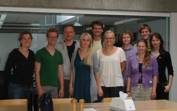 SDU Denmark. From left to right: Ann, Mike, John, Helle, Martin, Anna, Julius, Kir, Marc and Anne.